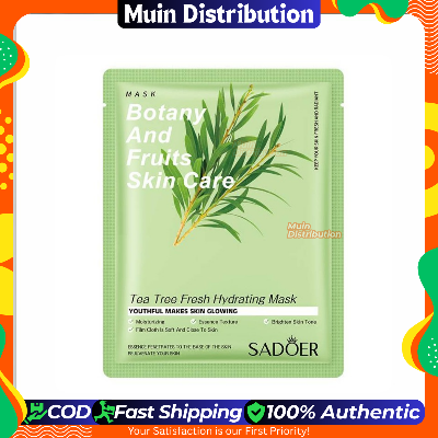 Picture of SADOER Botany And Fruits Facial Mask Tea Tree Freshen Hydrating Sheet Mask - 1Pcs