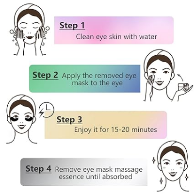 Picture of Sadoer Sakura Essence Eye Mask for Puffy Eyes,Reducing Dark Circles,Anti-Aging & Refreshing, Collagen Eye Mask for Moisturizing - 1Pcs