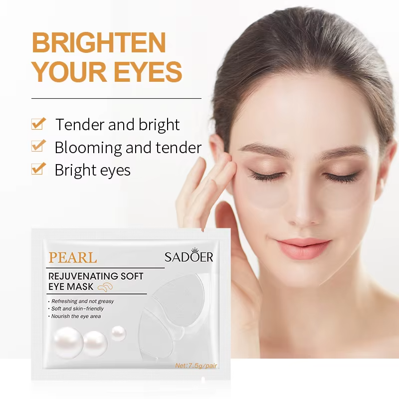 Picture of Sadoer Anti-Puffiness Eye Mask Hyaluronic Acid Pearl Moisture Remove Pouch Dark Circles Anti Wrinkle - 1Pcs