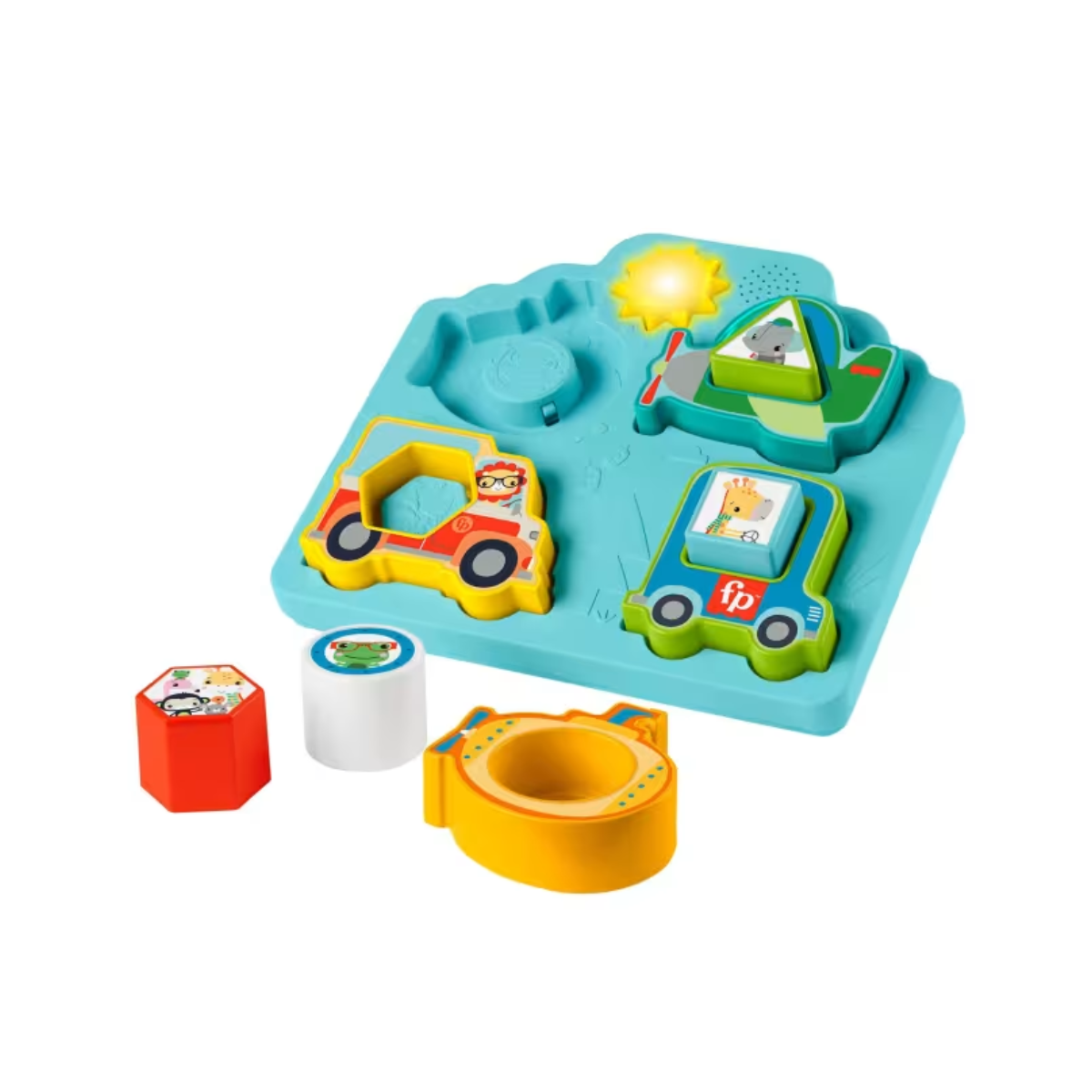 Picture of Fisher Price HRP31 Vehicle Puzzle Sorting Toy with Shapes & Sounds