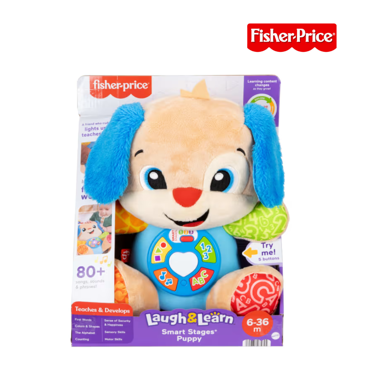 Picture of Fisher Price JCT10 Laugh & Learn Smart Stages Sis Blue Plush