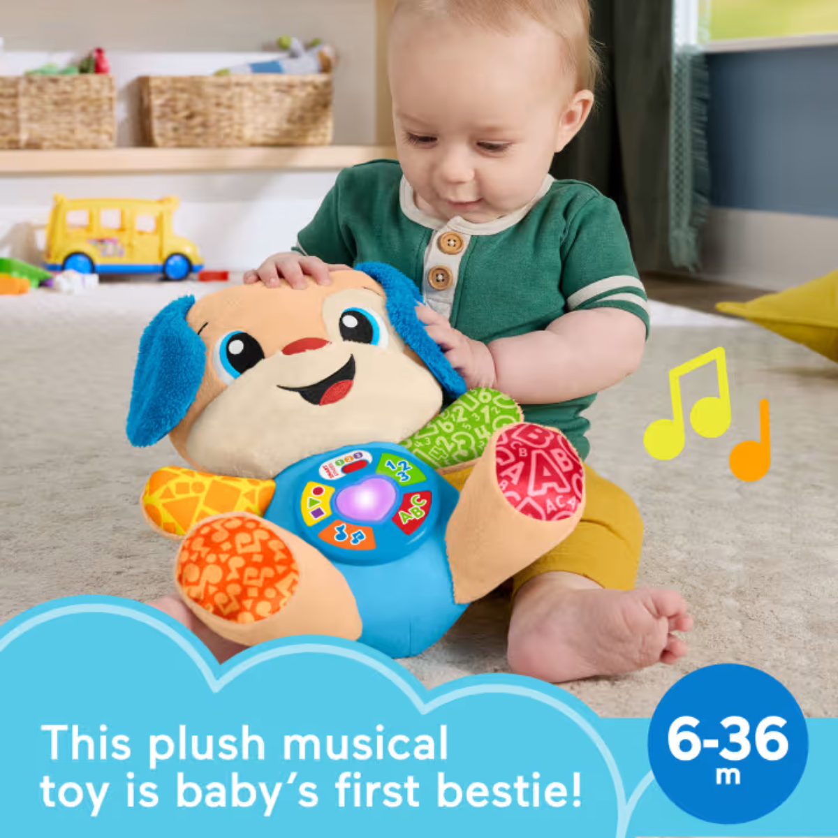 Picture of Fisher Price JCT10 Laugh & Learn Smart Stages Sis Blue Plush