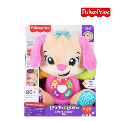 Picture of Fisher Price JCT11 Laugh & Learn Smart Stages Sis Pink Plush