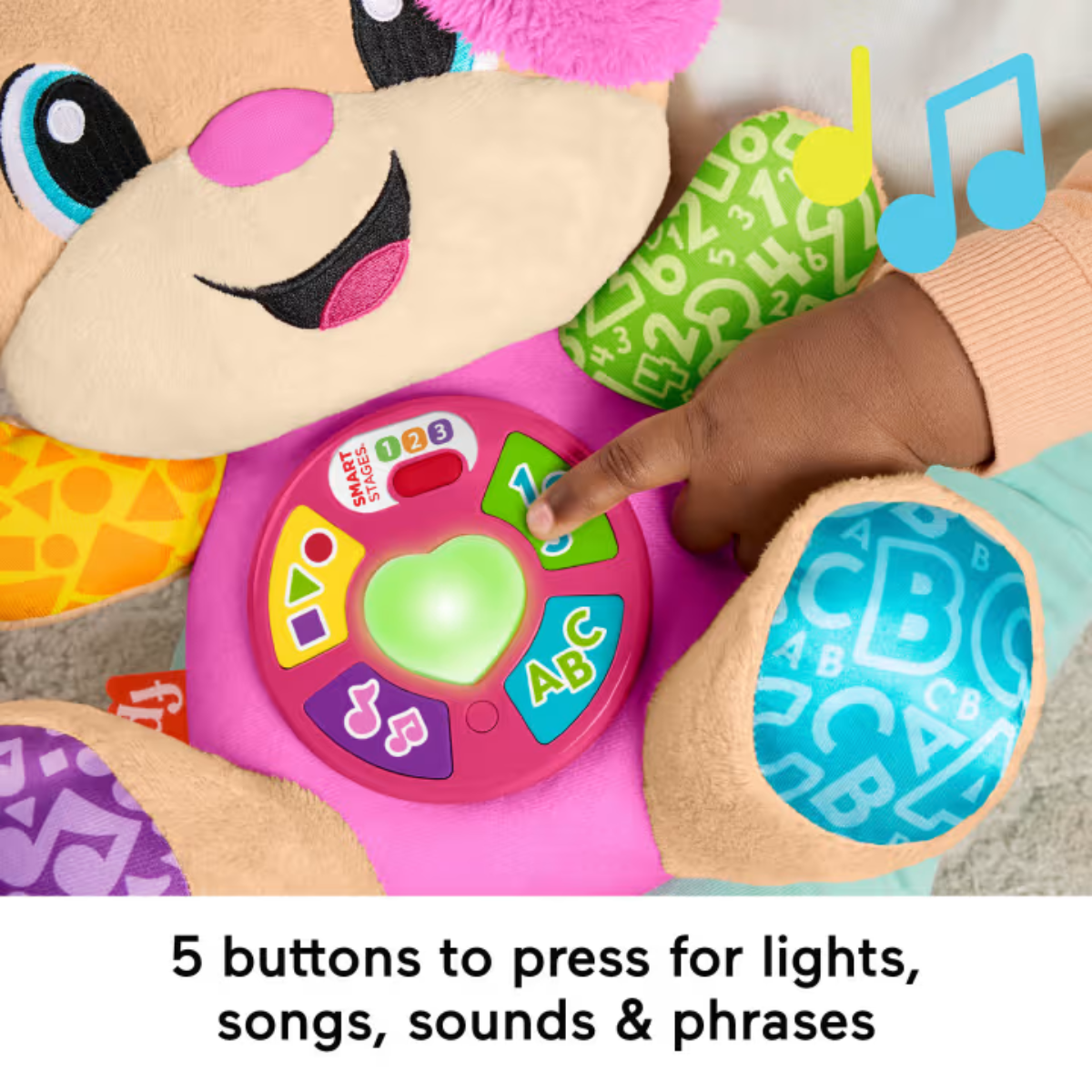 Picture of Fisher Price JCT11 Laugh & Learn Smart Stages Sis Pink Plush