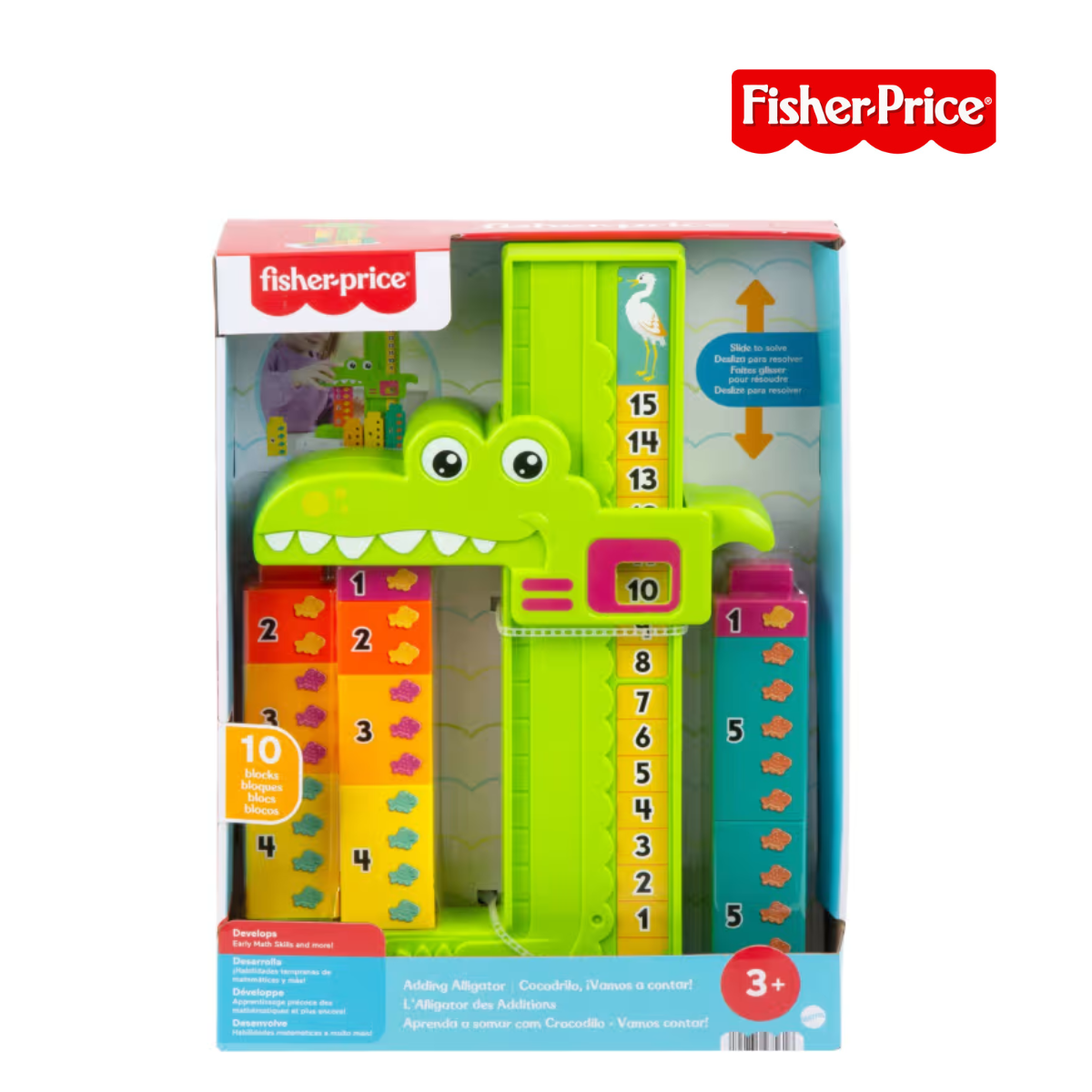 Picture of Fisher Price JCT13 Adding Alligator Educational Toy