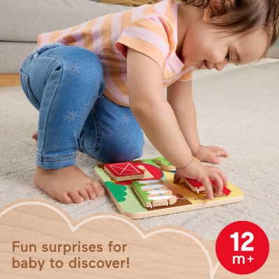 Picture of Fisher Price JCY33 Wooden Farm Animal Board