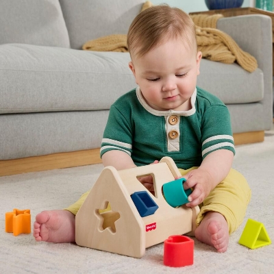 Picture of Fisher Price JCY41 Wood Silicone Shape Sorter