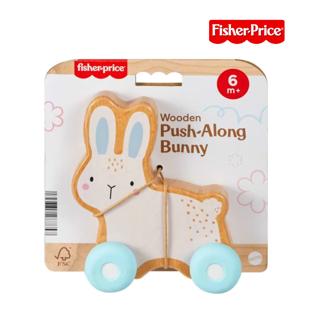 Picture of Fisher Price JDM52 Wooden Push-Along Bunny