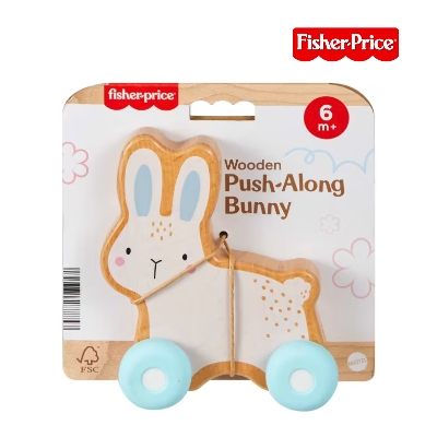 Picture of Fisher Price JDM52 Wooden Push-Along Bunny