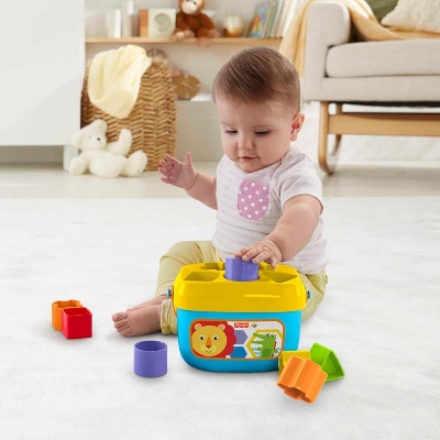 Picture of Fisher Price FFC84 Baby's First Blocks Shape-Sorting Toy, Ages 6m+