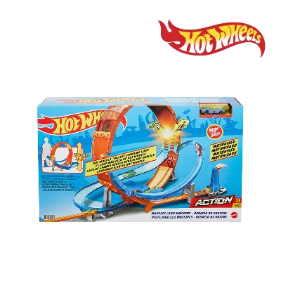 Picture of Hot Wheels GTV14 Massive Loop Mayhem Track Set, Ages 5+