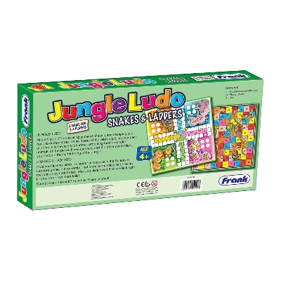 Picture of Frank 24102 Jungle Ludo Snakes & Ladders Board Game for Kids, Ages 4+ (Damaged Box)