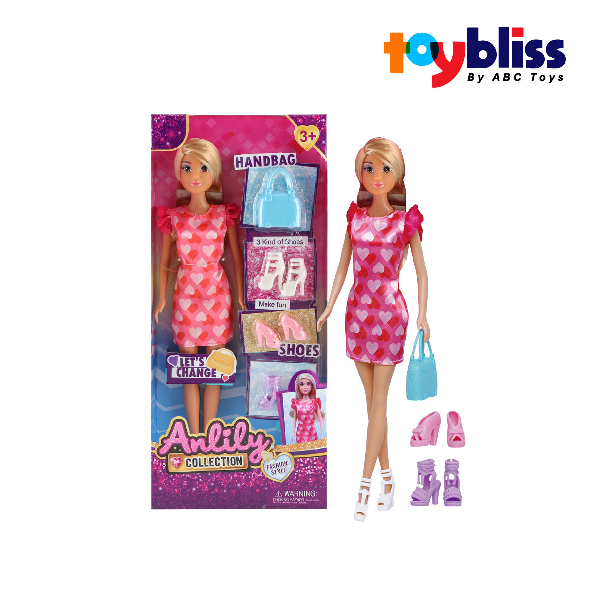 Picture of Toybliss Anlily Let's Change Fashion Style Doll (616028), Ages 3+