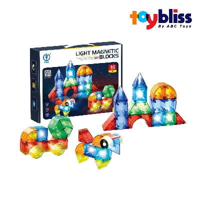 Picture of Toybliss DIGE Light Magnetic DIY 34pcs Blocks (2203), Ages 3+