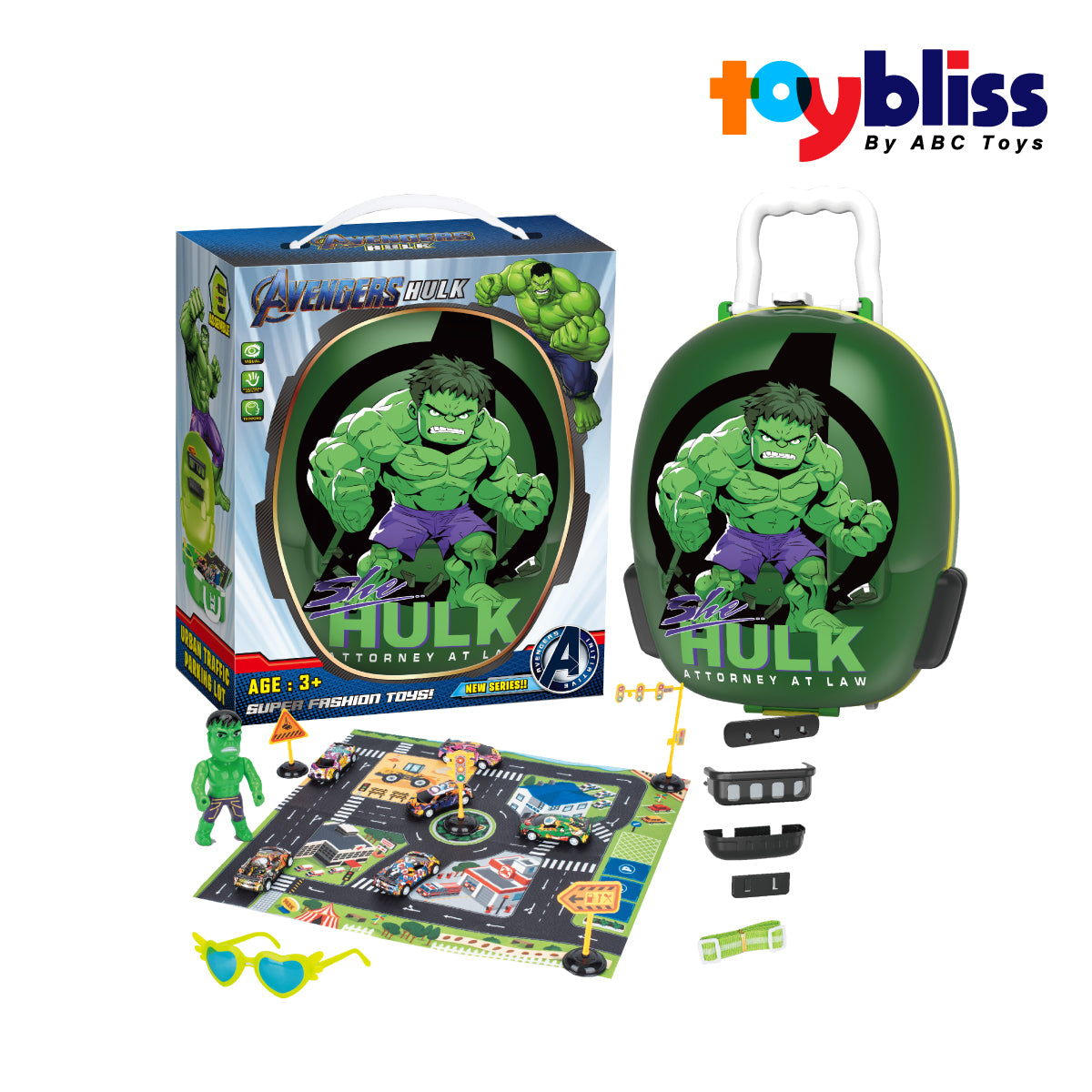 Picture of Toybliss Avengers Hulk Trolley Case (020), Ages 3+