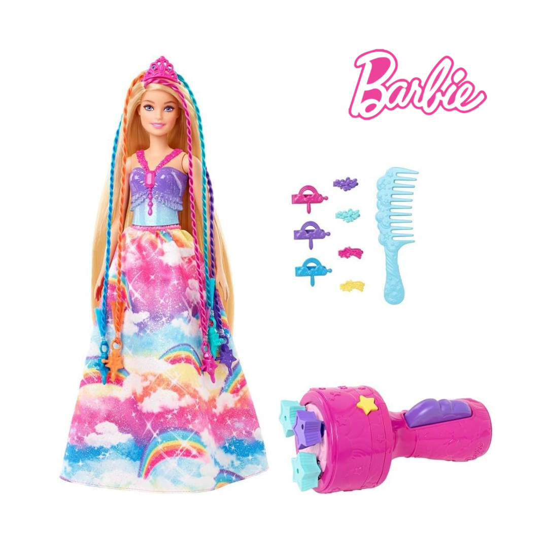 Picture of Barbie GTG00 Dreamtopia Braiding Fun Princess Hair Styling Doll with Accessories