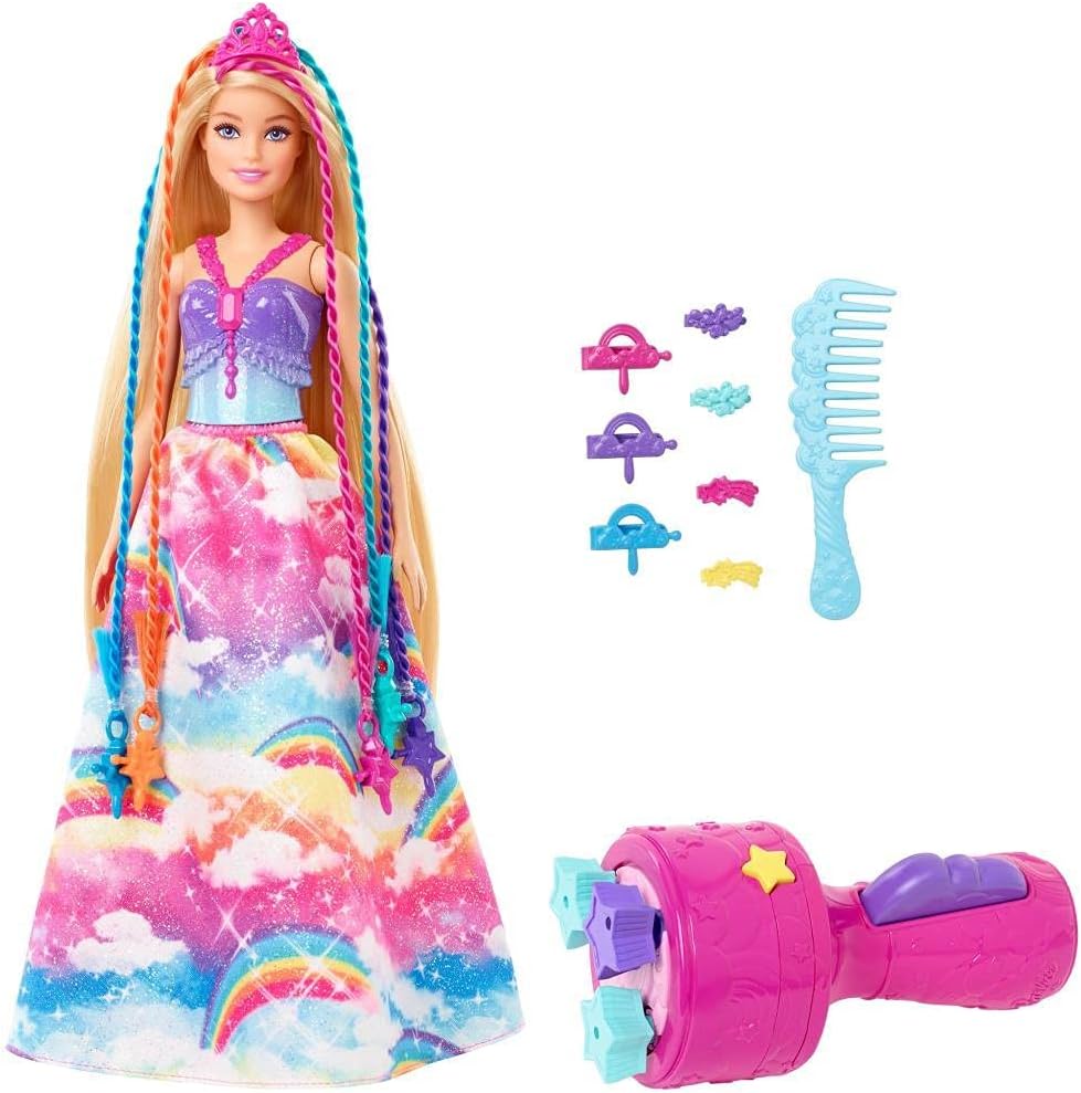 Picture of Barbie GTG00 Dreamtopia Braiding Fun Princess Hair Styling Doll with Accessories