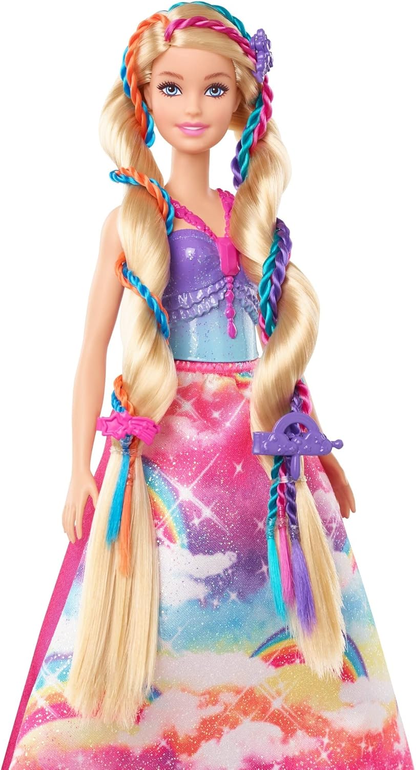 Picture of Barbie GTG00 Dreamtopia Braiding Fun Princess Hair Styling Doll with Accessories