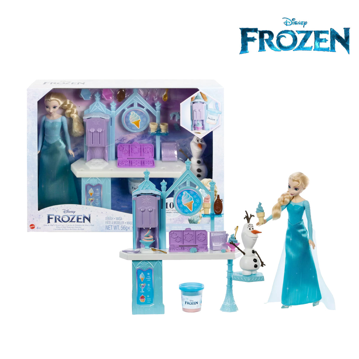 Picture of Disney Frozen HMJ48 Elsa & Olafâ€™S Frozen Treats Playset (Damage Box), Ages 3+