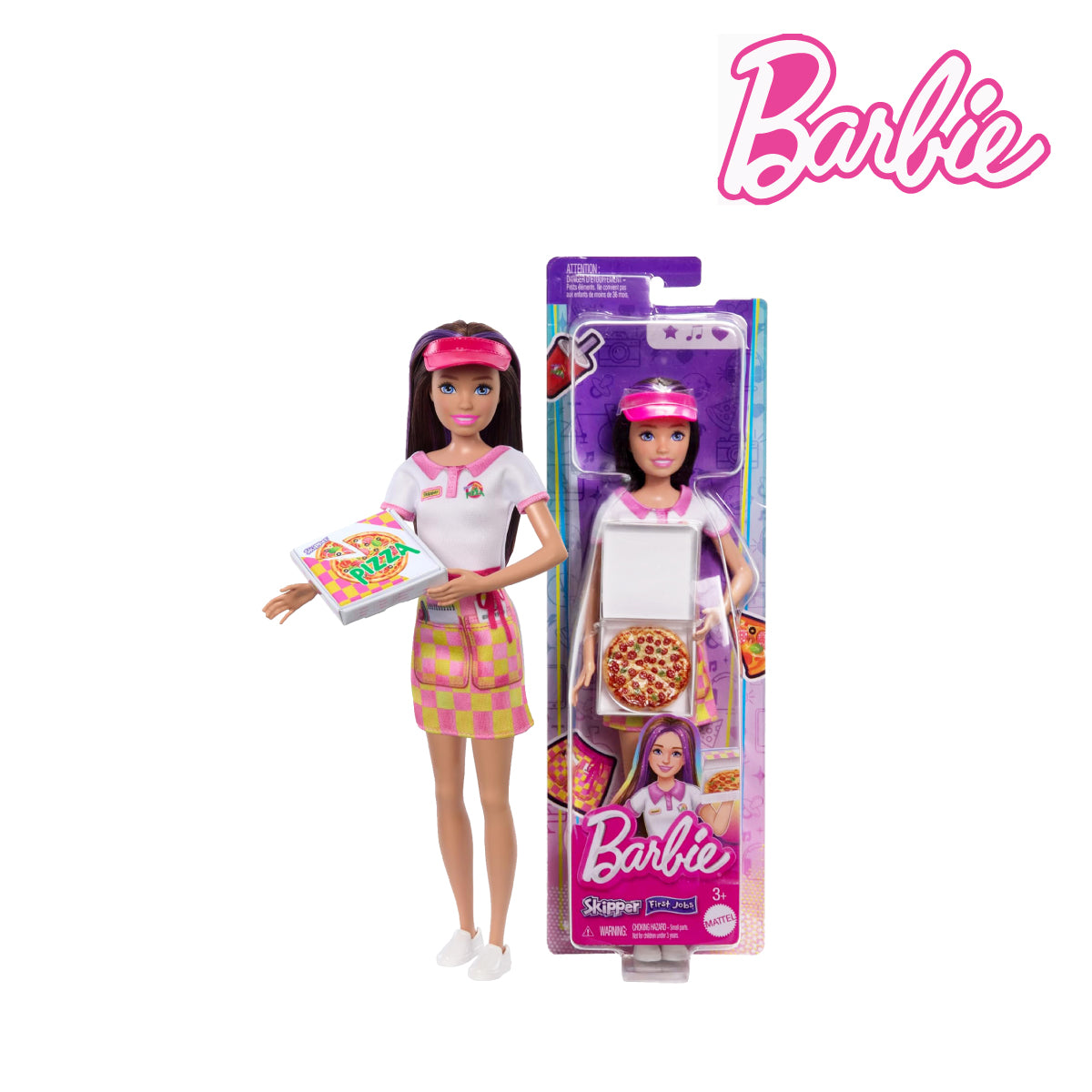 Picture of Barbie HTK36 Skipper Pizzeria Waitress Doll With Accessories