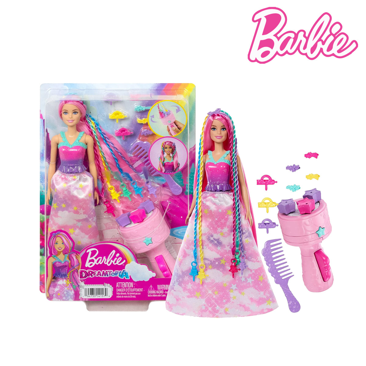 Picture of Barbie HNJ06 Dreamtopia Twist â€˜n Style Doll