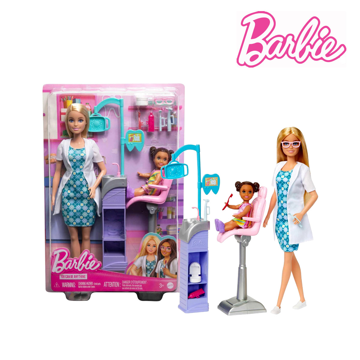Picture of Barbie HKT69 Careers Dentist Doll & Playset