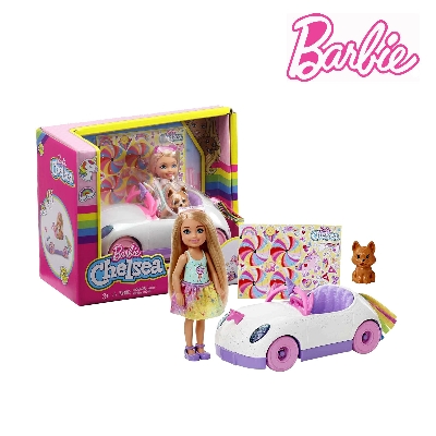 Picture of Barbie GXT41 Chelsea 6inch Doll and Car (Damage Box)