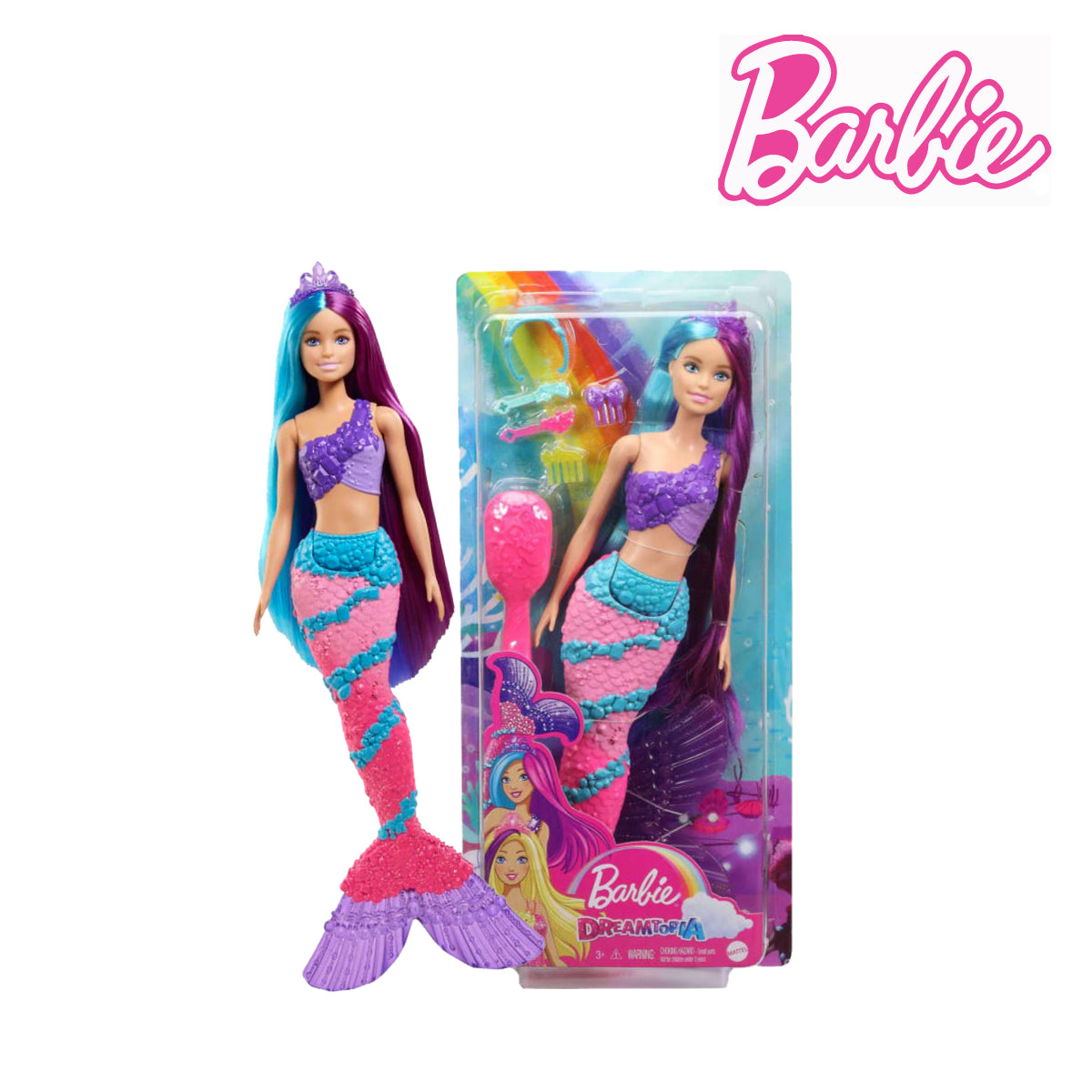 Picture of Barbie GTF39 Mermaid Doll with Extra-Long Two-Tone Fantasy Hair