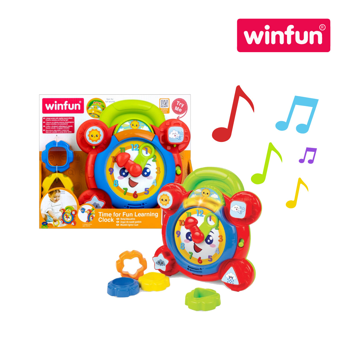 Picture of Winfun 000675 Fun Learning Clock (DAMAGED BOX)
