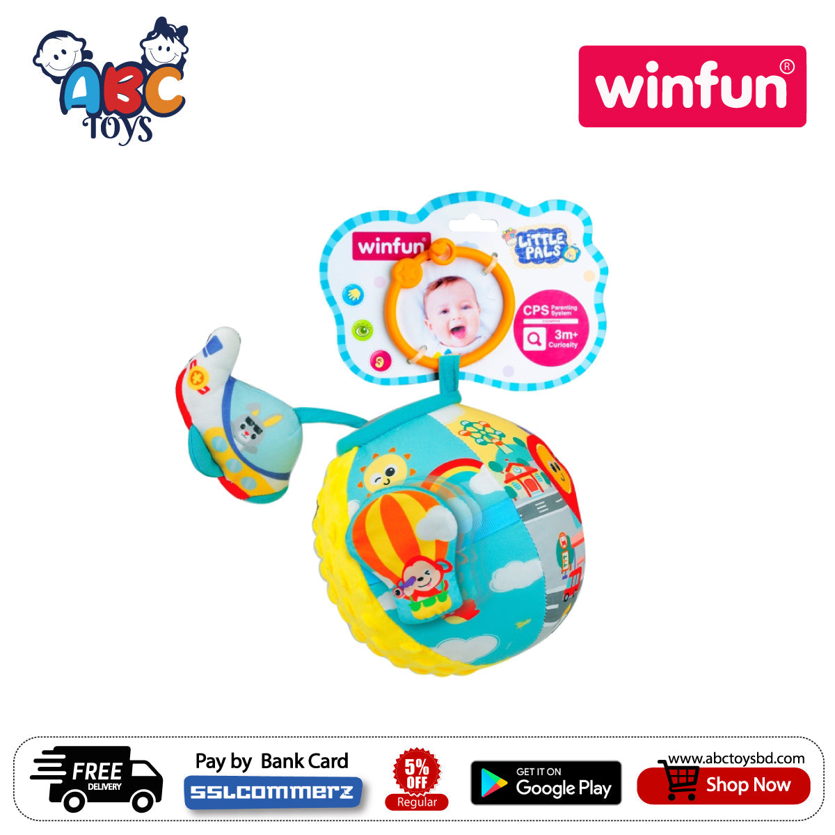 Picture of Winfun 000268 Traveler Activity Ball