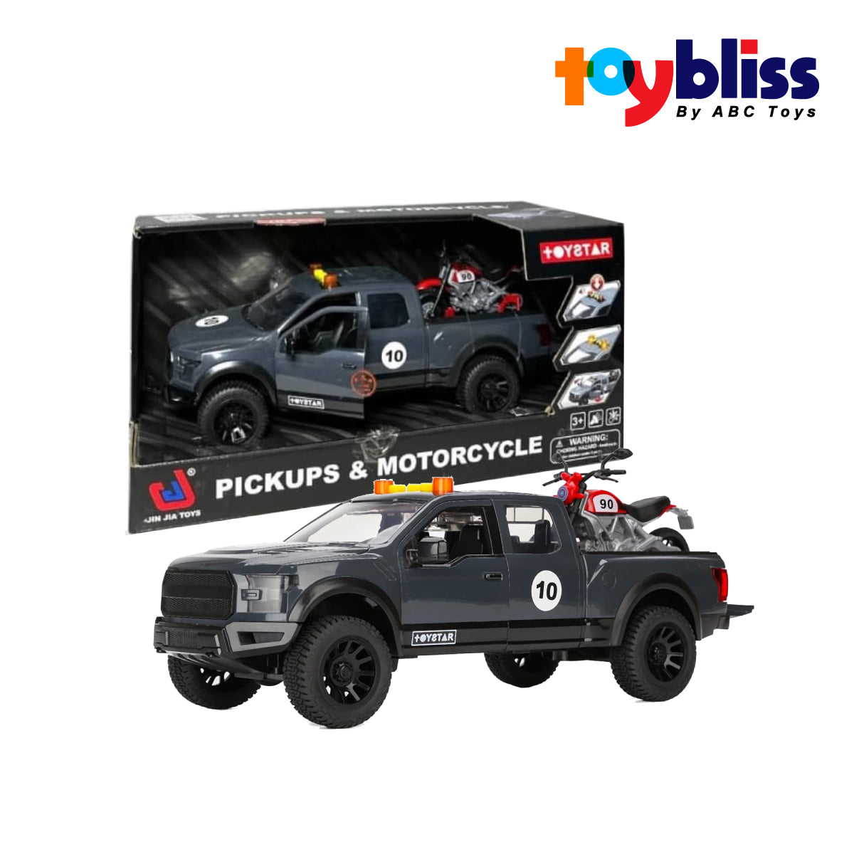 Picture of Toybliss Pickups & Motorcycle (666-90P), Ages 3+