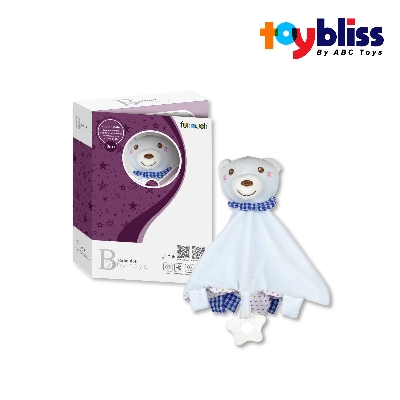 Picture of Toybliss Baby Soothe Towel & Silicone Teether (FM555-14H), Ages 0+