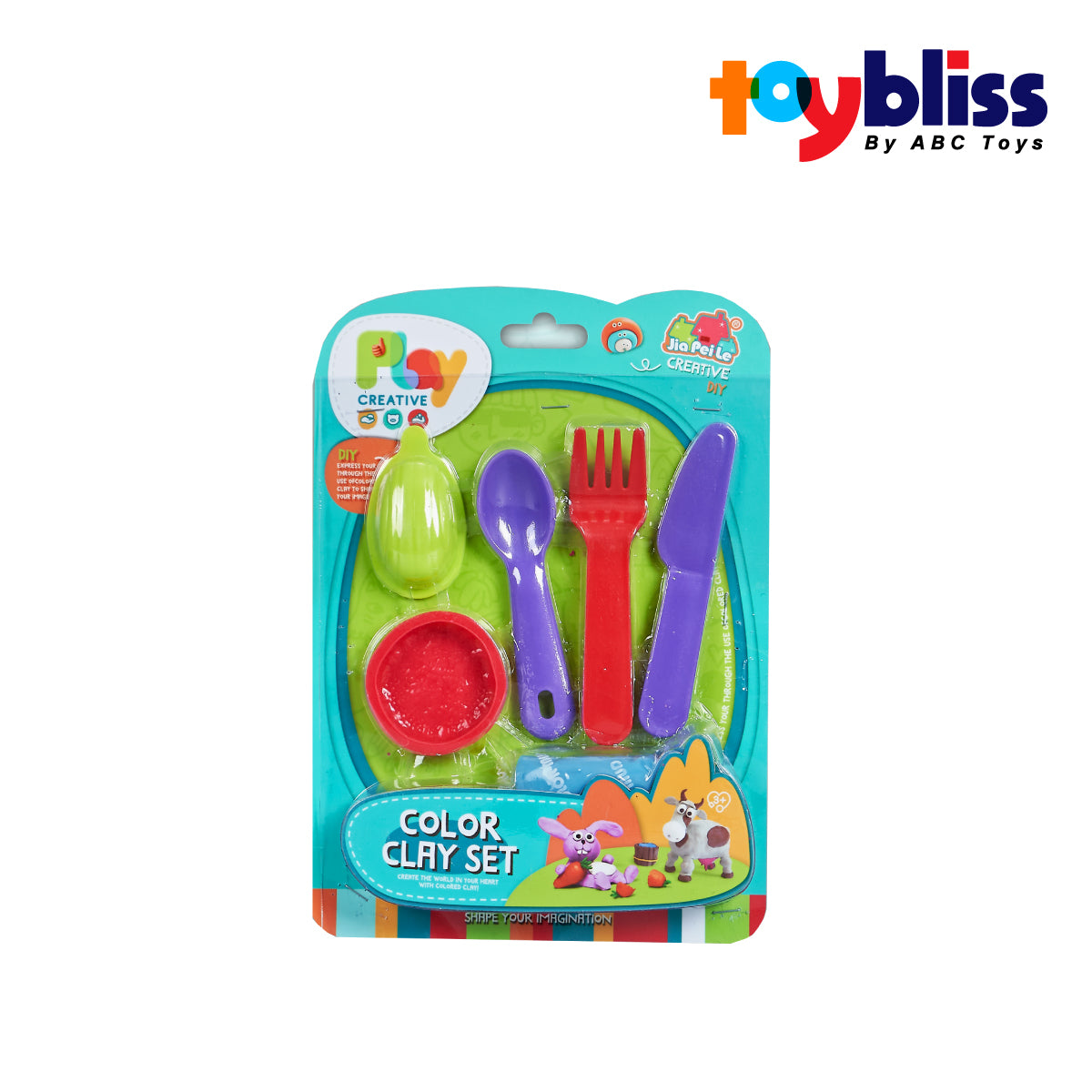 Picture of Toybliss Color Clay Cutlery Set DIY (5838-180), Ages 3+