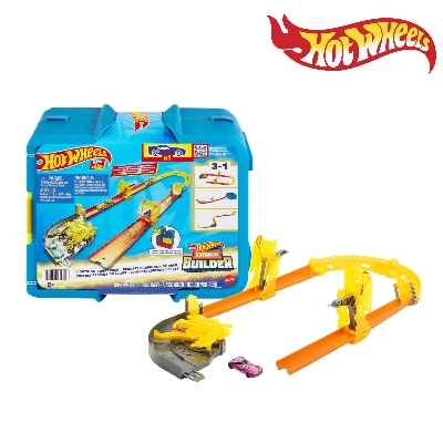 Picture of Hot Wheels HNN38 (HMC03) Track Builder Deluxe Set, Ages 5+