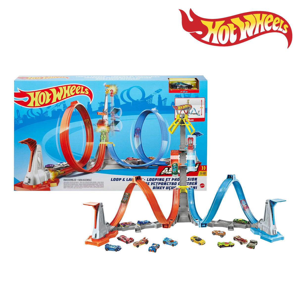 Picture of Hot Wheels GRW39 Loop & Launch Track Set, Ages 5+