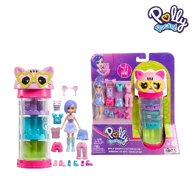 Picture of Polly Pocket HKW04 Style Spinner Fashion Closet Panda, Ages 4+