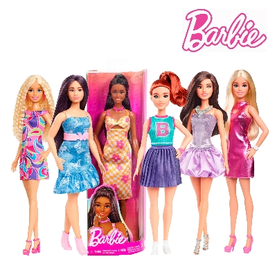 Picture of Barbie FBR37 Fashionistas Dolls Wearing Removable Outfits, Ages 3+