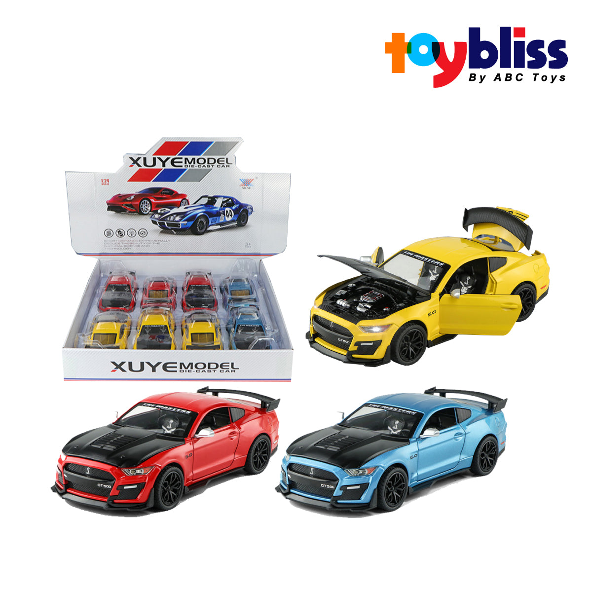 Picture of Toybliss XU YE 1:24 Die-Cast Mustang Pull Back Car (K240B1), Ages 3+