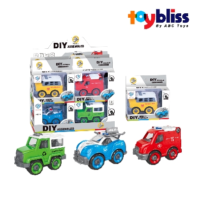 Picture of Toybliss HUANLEDI DIY Traffic Assembled Car (858-33), Ages 3+