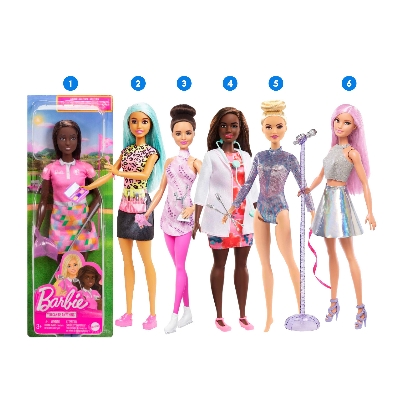 Picture of Barbie DVF50 Career Doll & Accessories with Wearing Professional Outfits, Ages 3+