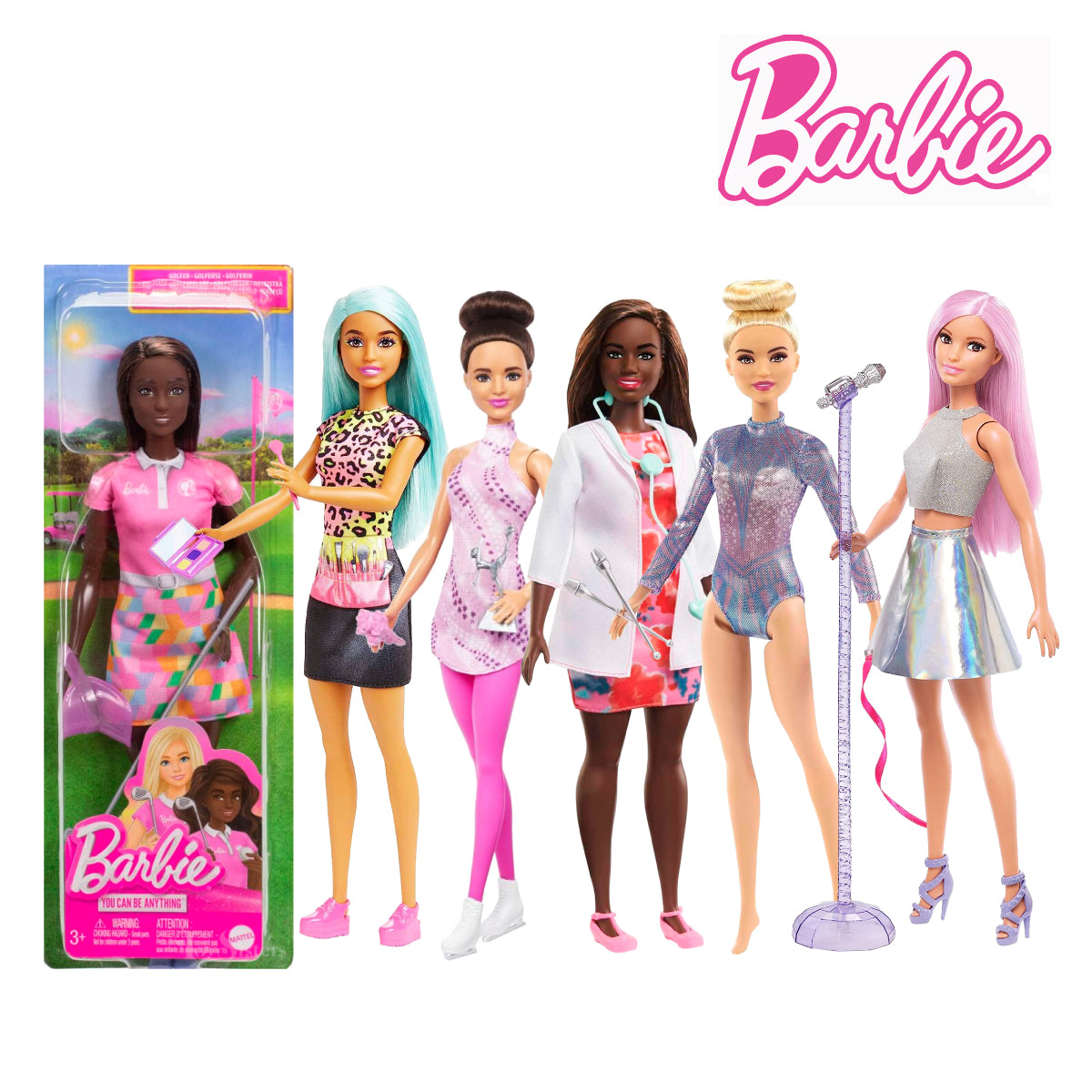 Picture of Barbie DVF50 Career Doll & Accessories with Wearing Professional Outfits, Ages 3+