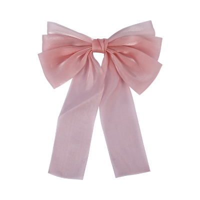 Picture of Bow Ribbon Spring Hair Clip For Girls