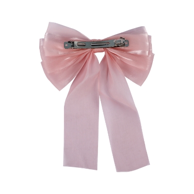 Picture of Bow Ribbon Spring Hair Clip For Girls