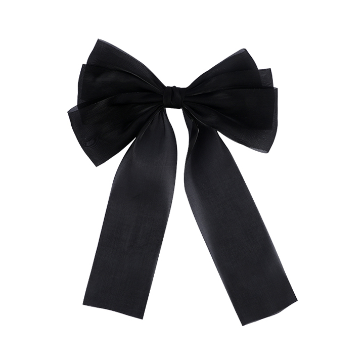 Picture of Bow Ribbon Spring Hair Clip For Girls