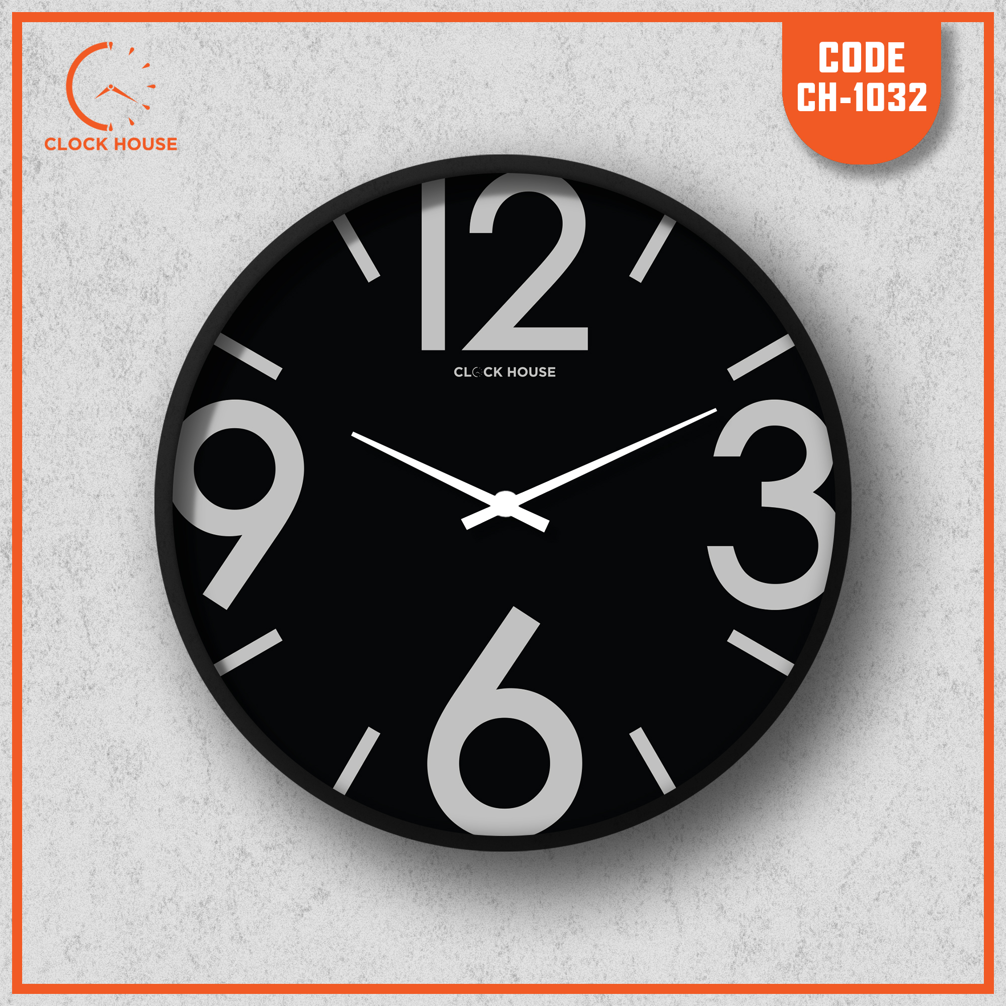 Picture of Clock House BD Classic Wall Clock Black