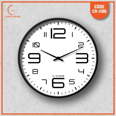 Picture of Clock House BD Classic Wall Clock White