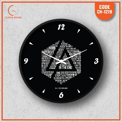 Picture of Clock House BD Music Band  Wall Clock Black