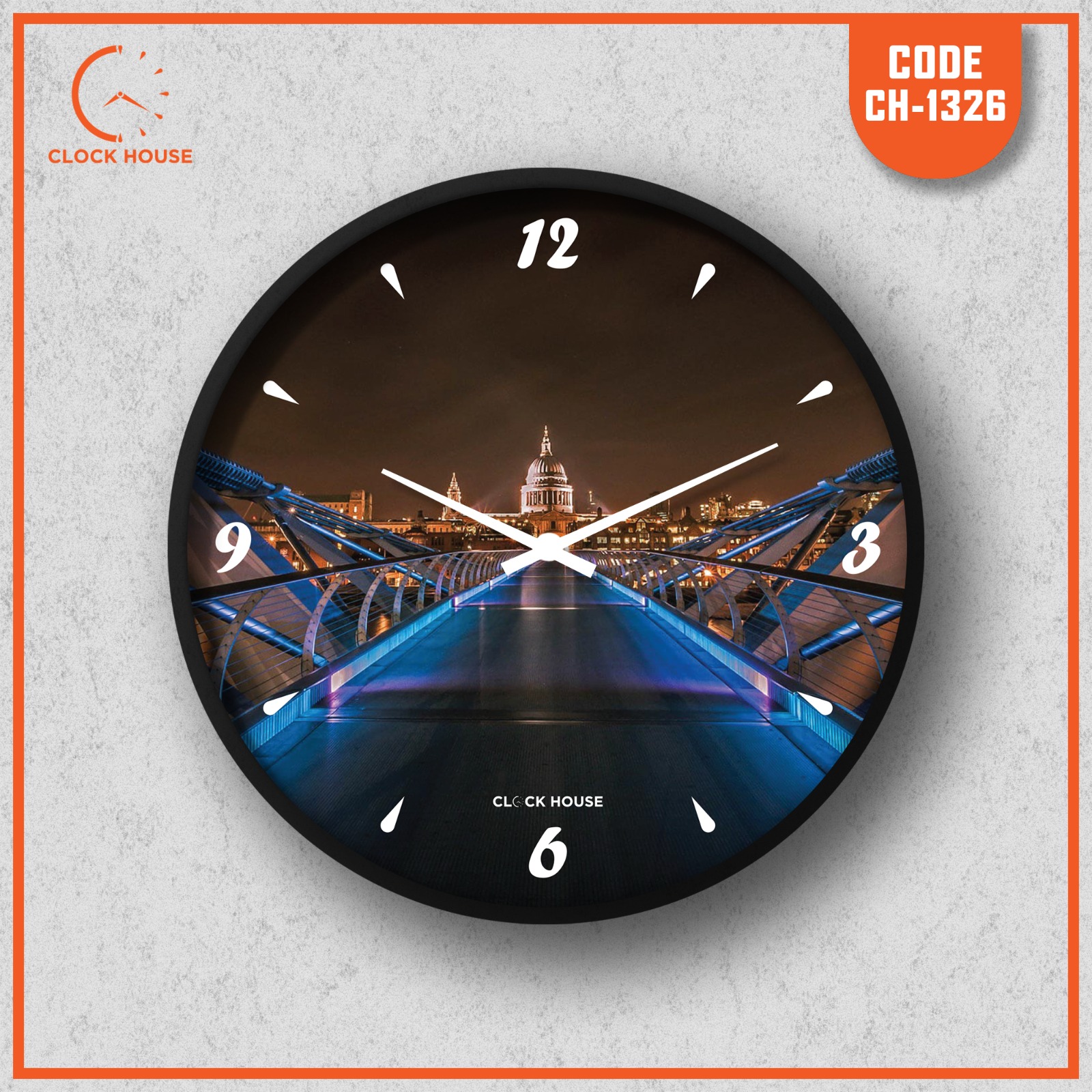 Picture of Clock House BD Artistic Wall Clock Multicolor