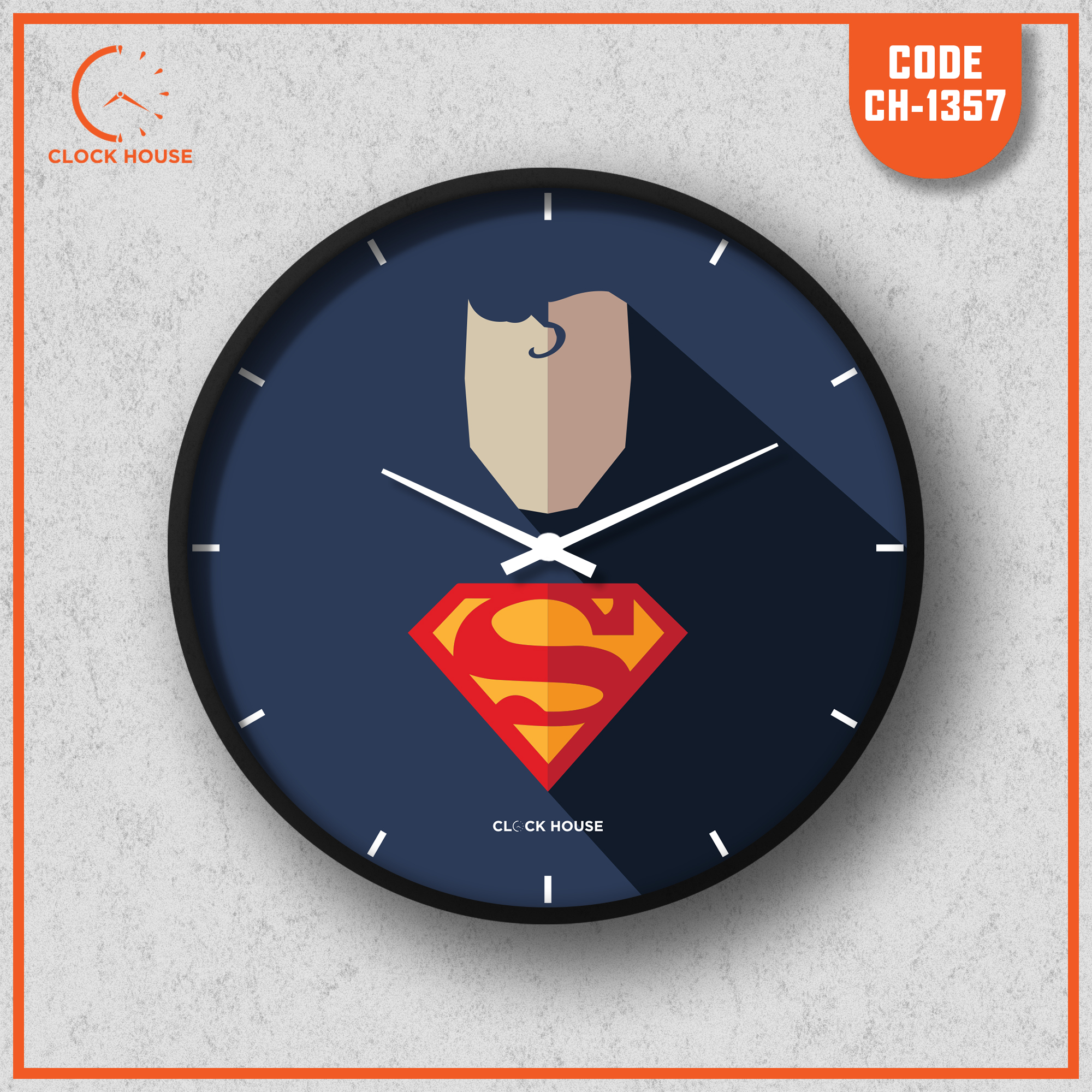 Picture of Clock House BD Super Hero Wall Clock Multicolor