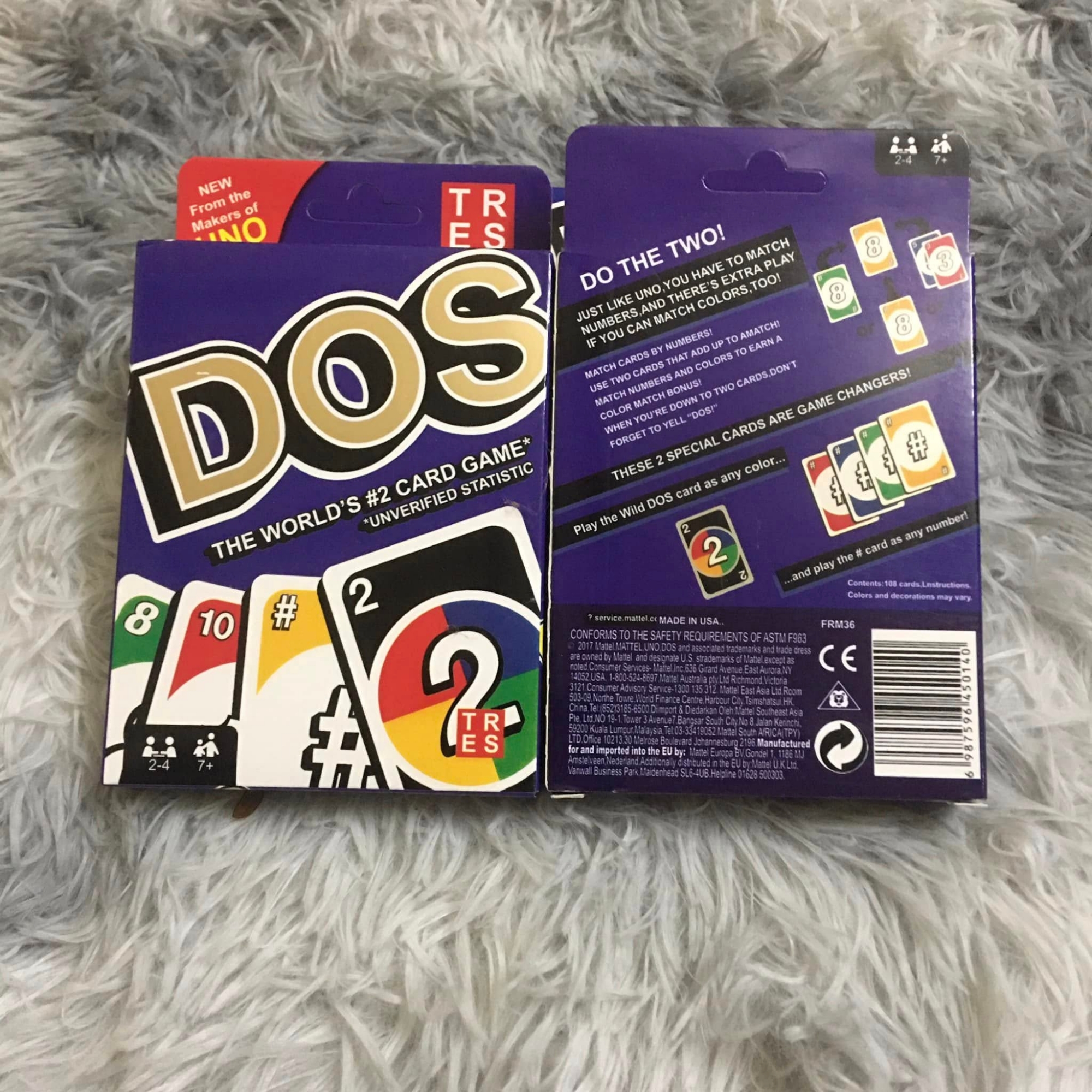 Picture of Mattel Games Uno DOS  Board Game 110 Cards